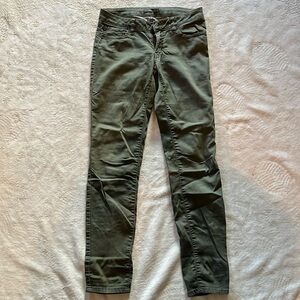 Prana olive skinny pants